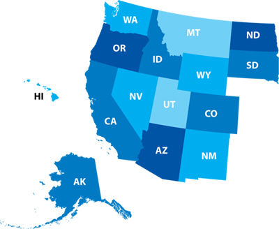 States in the Western Undergraduate Exchange